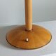 Vintage wooden and brass table lamp by Temde from the 1950s.