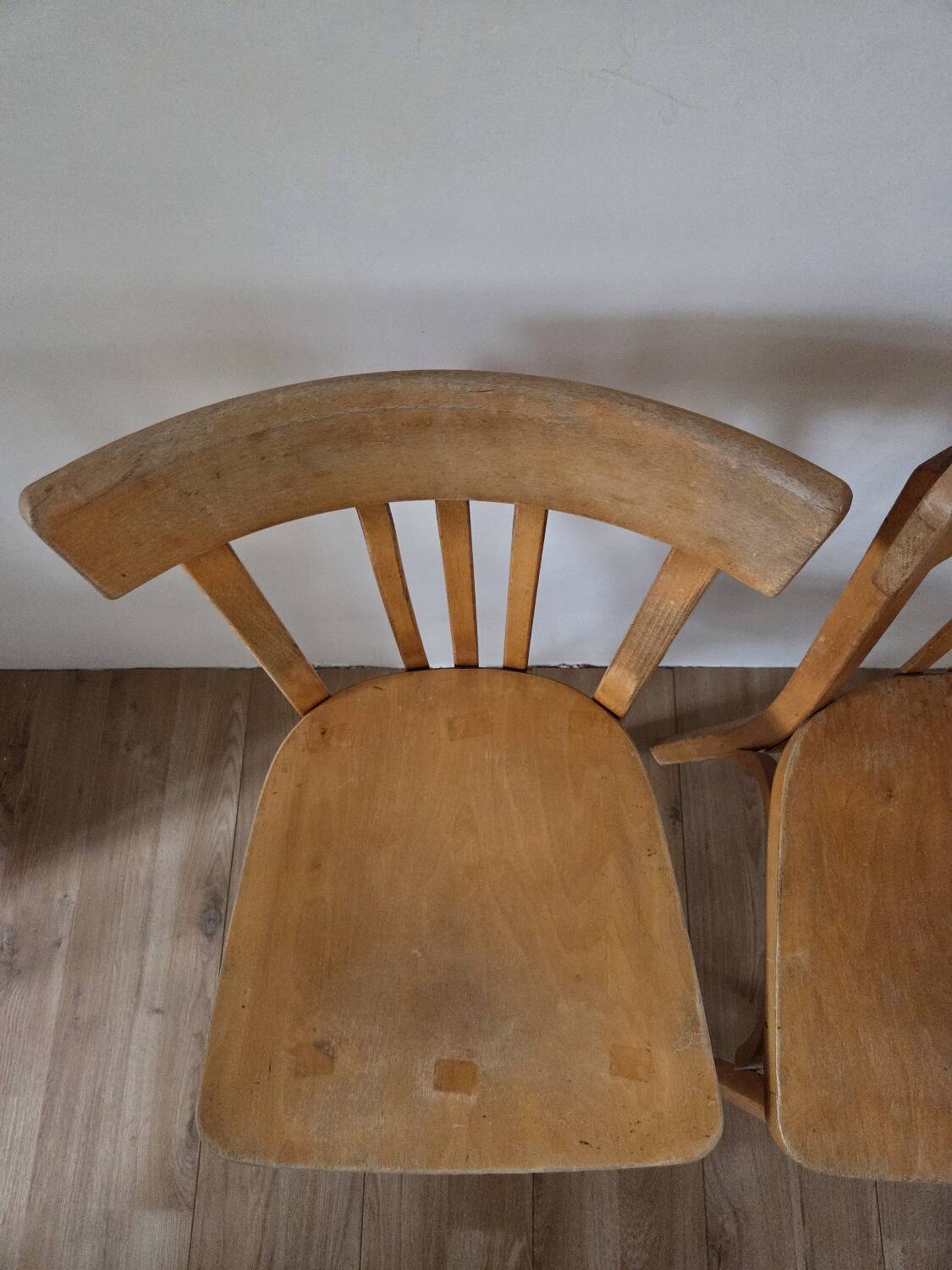 Pair of Baumann bistro chairs