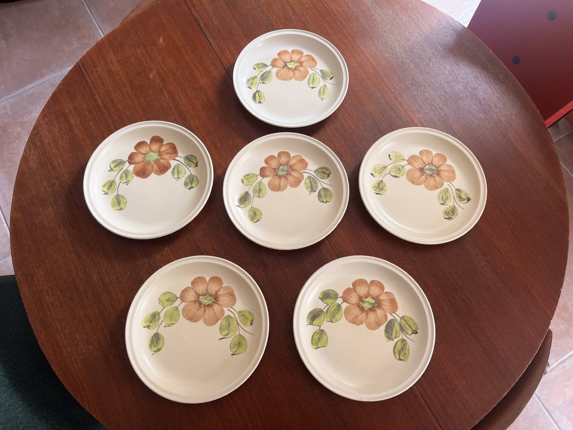 6 plates from the Ateliers d’Art du Revernay France