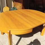 Table et six chaises en orme. Vintage