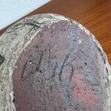 Vintage German brutalist studio mushroom vase by Gerhard Liebenthron, 1970s.