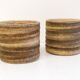 Set of 2 Vintage Dutch ceramic planters / flower pots