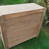 Old vintage chest of drawers with compass feet
