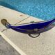 Vintage cobalt blue Murano glass gondola bowl with gilding.