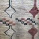 Old Berber carpet Marmoucha with pink and black patterns 2,82x2,11m