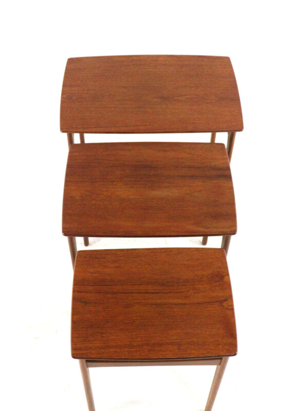 Svend Åge Madsen nesting tables - danish design in teak  mid century modern