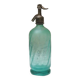 Ancien siphon en verre turquoise ch pirard