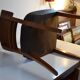 Chaise 1940, merisier et cuir