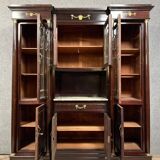 Empire style mahogany and gilded bronze display cabinet (B)