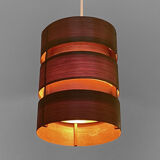 Pine veneer pendant light T355 "Berse" by Hans-Agne Jakobsson for Ellysett AB. Sweden 1960s