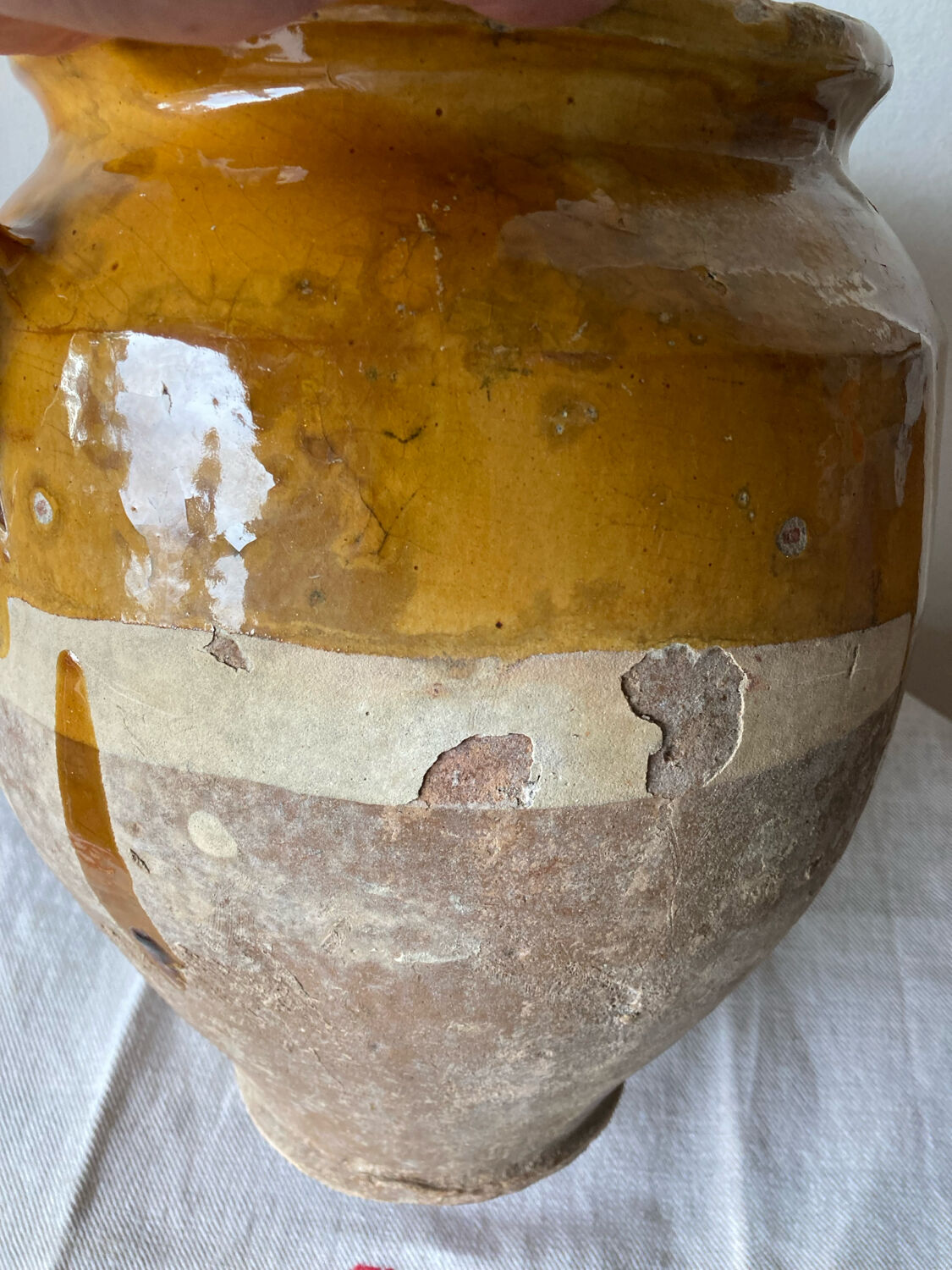 Large confit pot, salt cellar, late 19th century