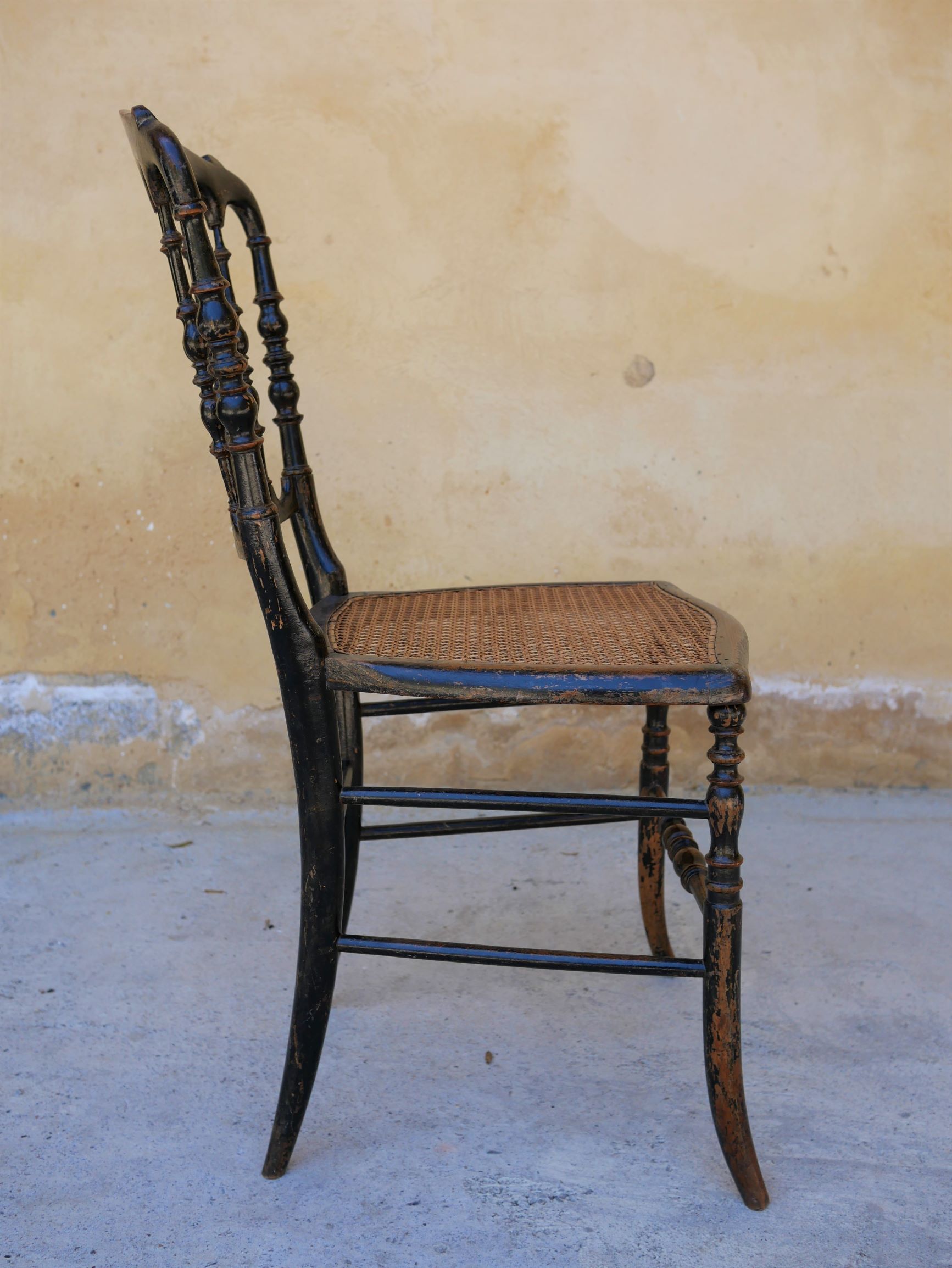 Napoleon III Chair in wood and cannage, twenties