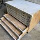 Map cabinet, vintage wooden architect's plan cabinet with 8 drawers