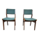 Paire de chaises scandinaves en teck 1960