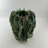 Valgo iridescent green design vase