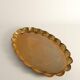 Hollywood Regency Oval Brass Tray by Arvid Johansson, Arvika Konstsmide, Sweden