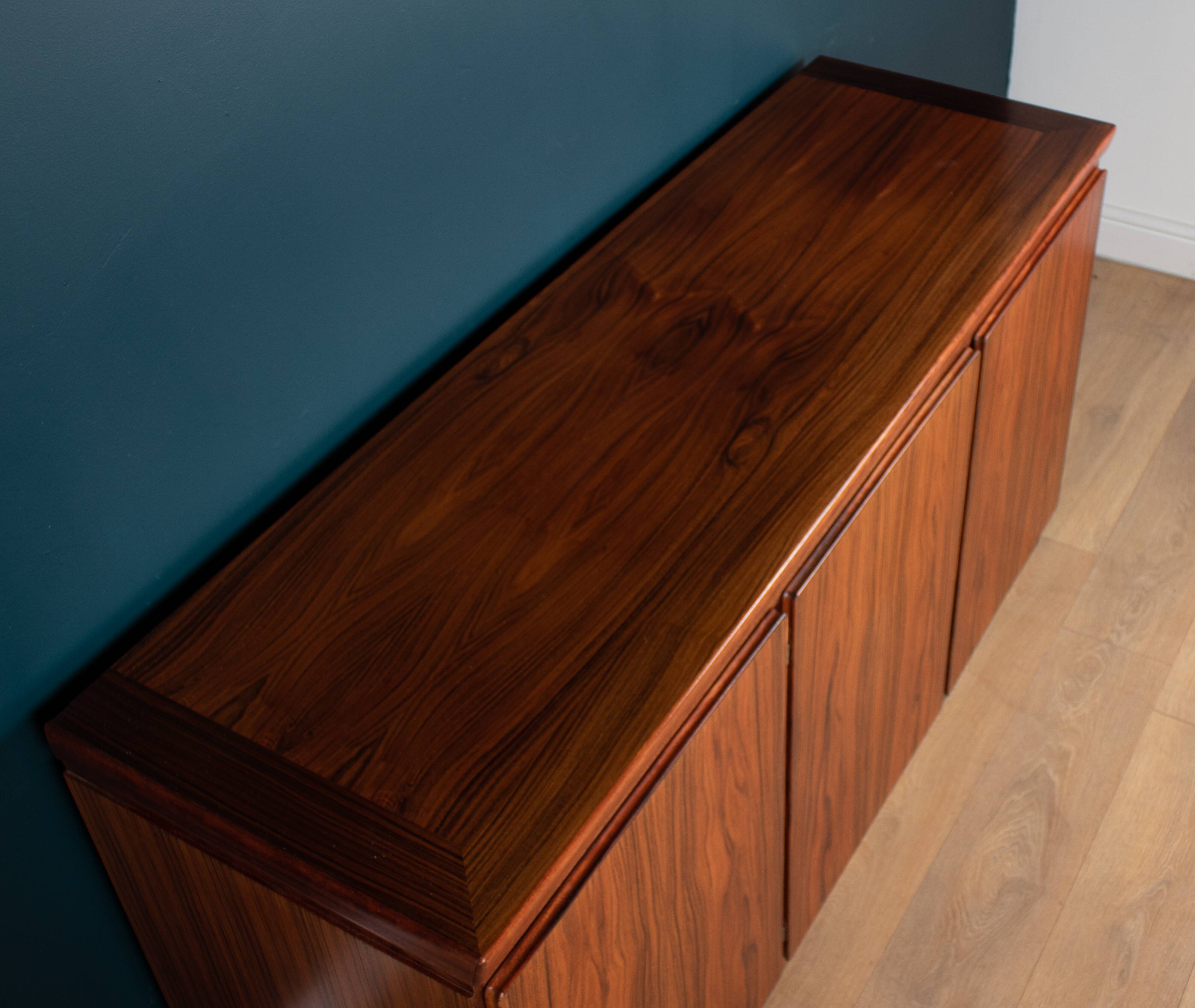 Retro 1970s Danish Rosewood Sideboard By Skovby Møbelfabrik Denmark