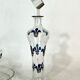 Italian Art Nouveau glass liquor set from 1920s
