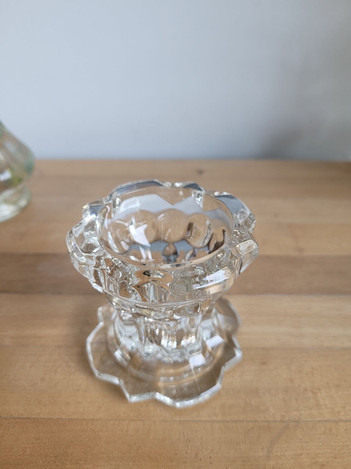 Reims high glass candle holder