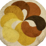 Big Orange Round 'Flower' Desso Carpet