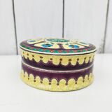 Ceramic box enamels of Longwy floral decoration