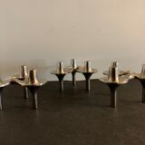 3 metal candlesticks 1970