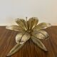 Golden metal lotus flower ashtray