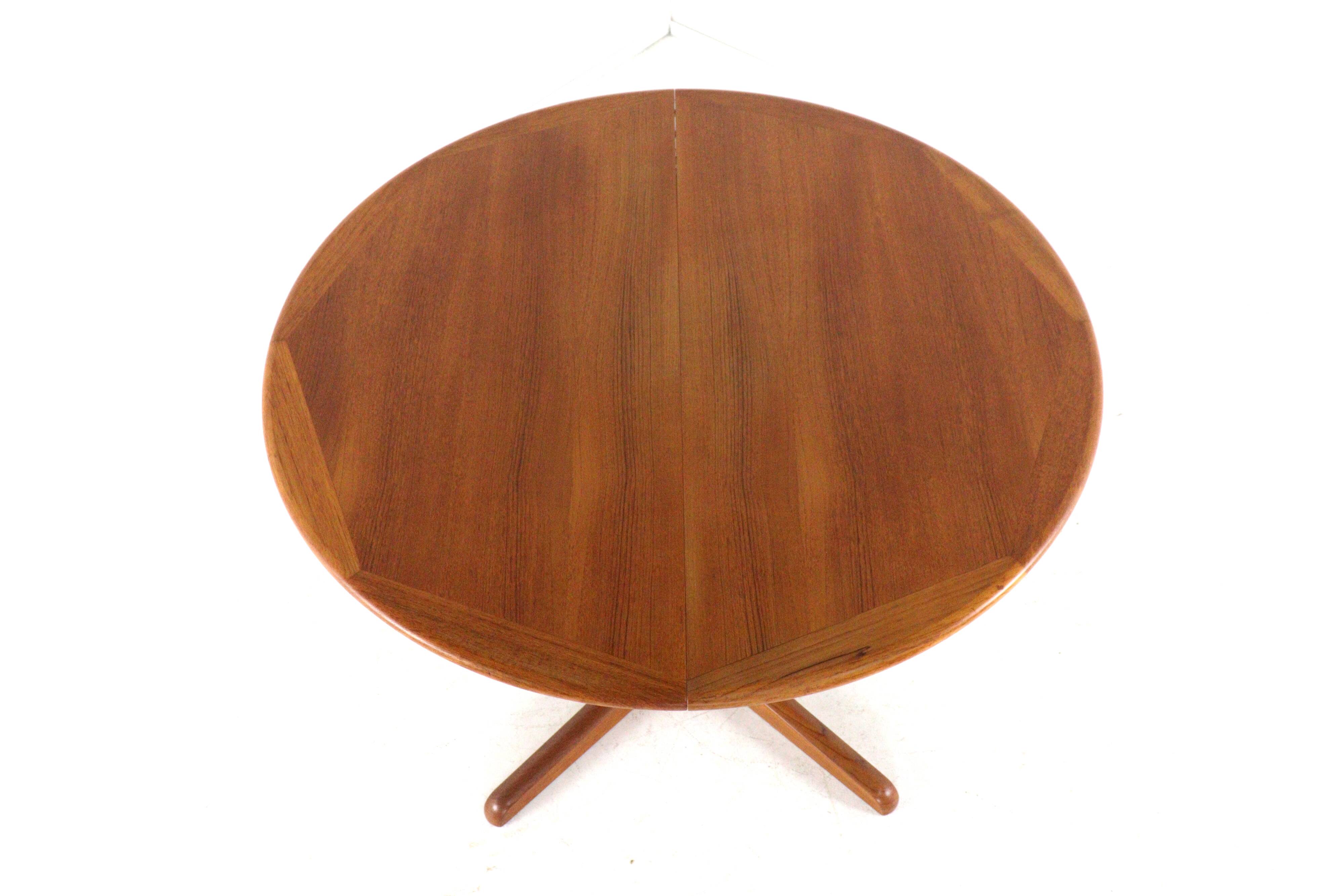 Table à manger extensible Silkeborg Round 1x - design danois en teck