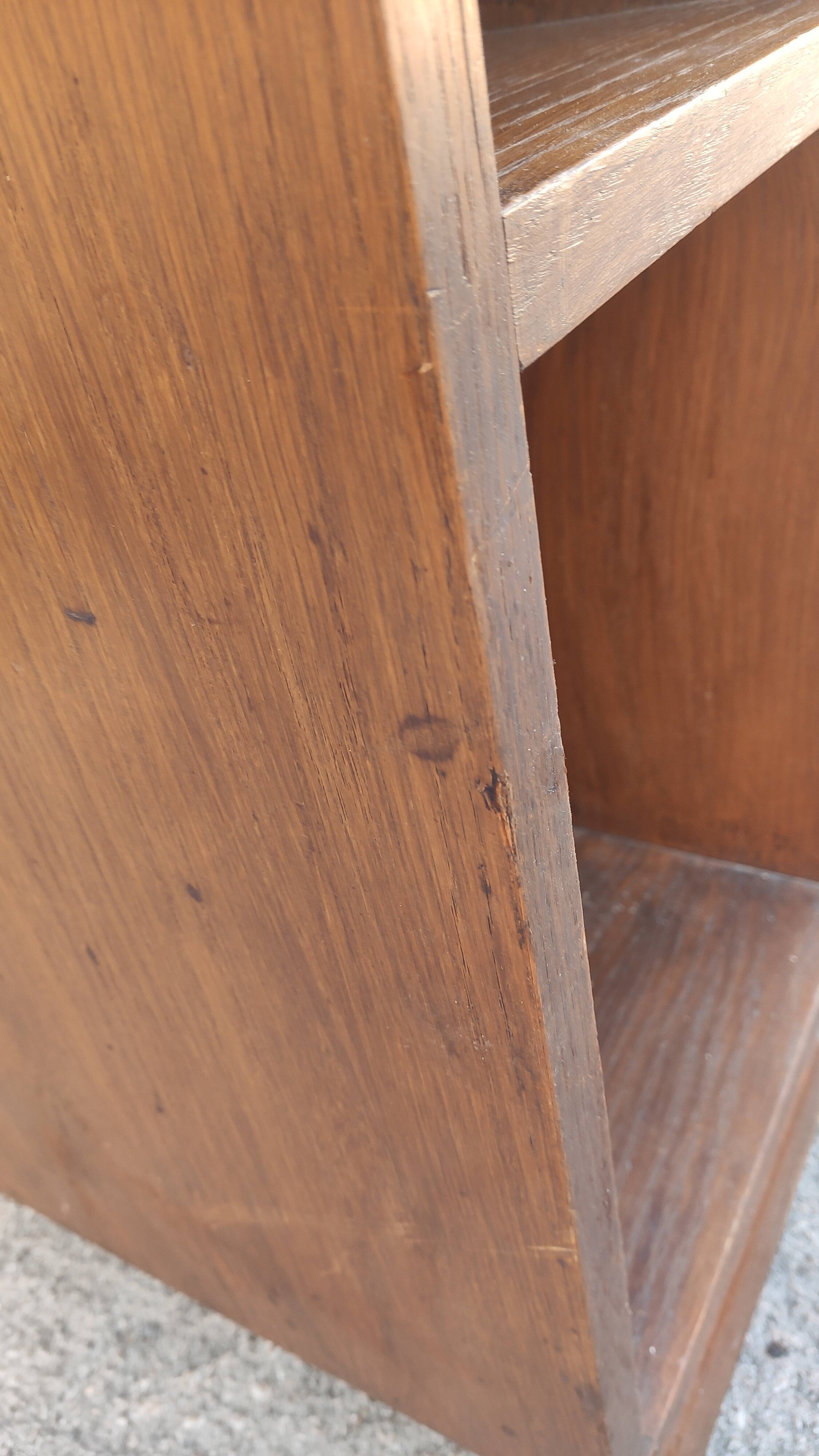 Two-door modernist shelf cabinet, art deco