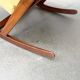 Mid-century Danish rocking chair set with footrest by Poul Volther for Frem Røjle, 1960s.