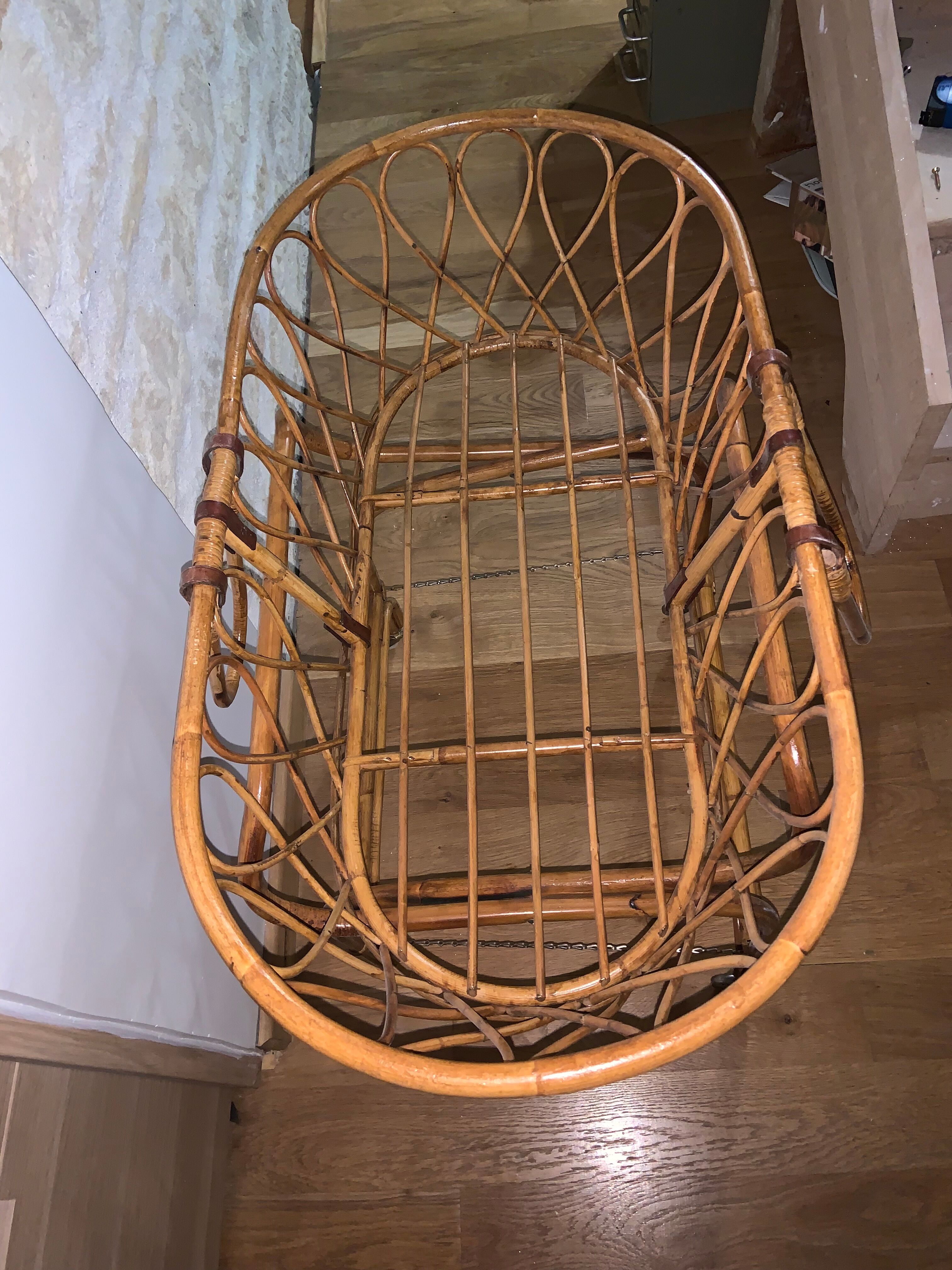 Rattan cradle