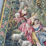 Tapisserie Jacquard de style Aubusson "Berger Galant"