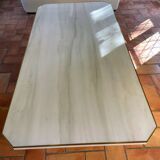 White Carrara marble table from the 70s