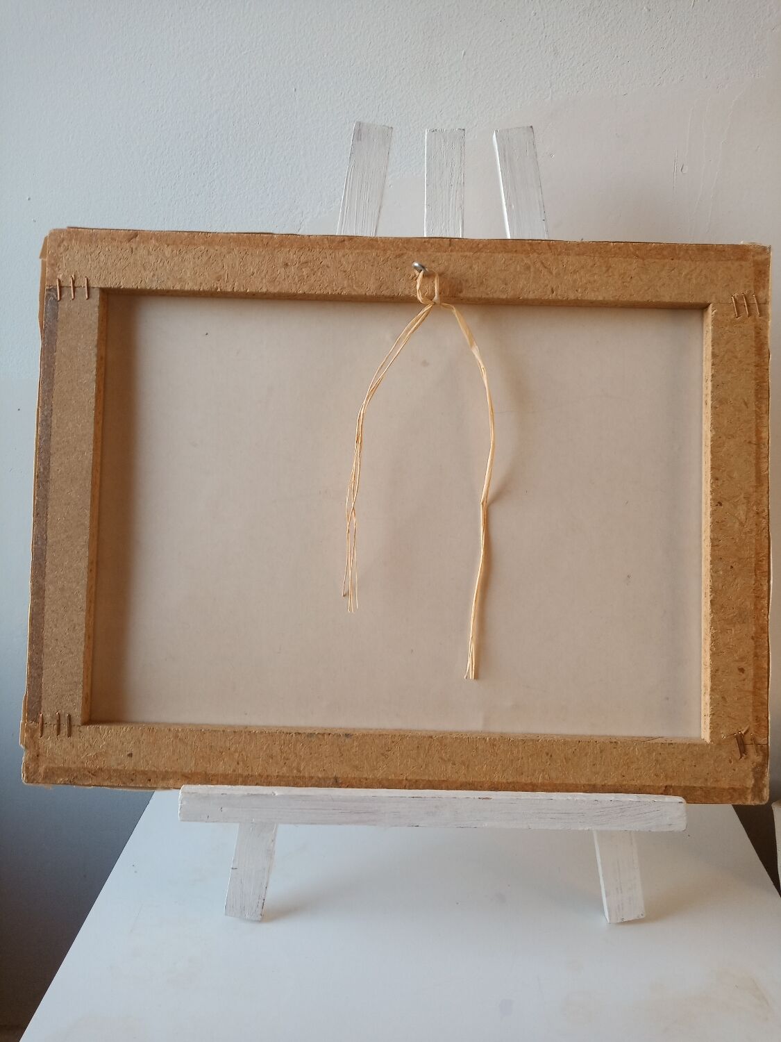 Reproduction of a painting the lady who shows the cards a little girl signed