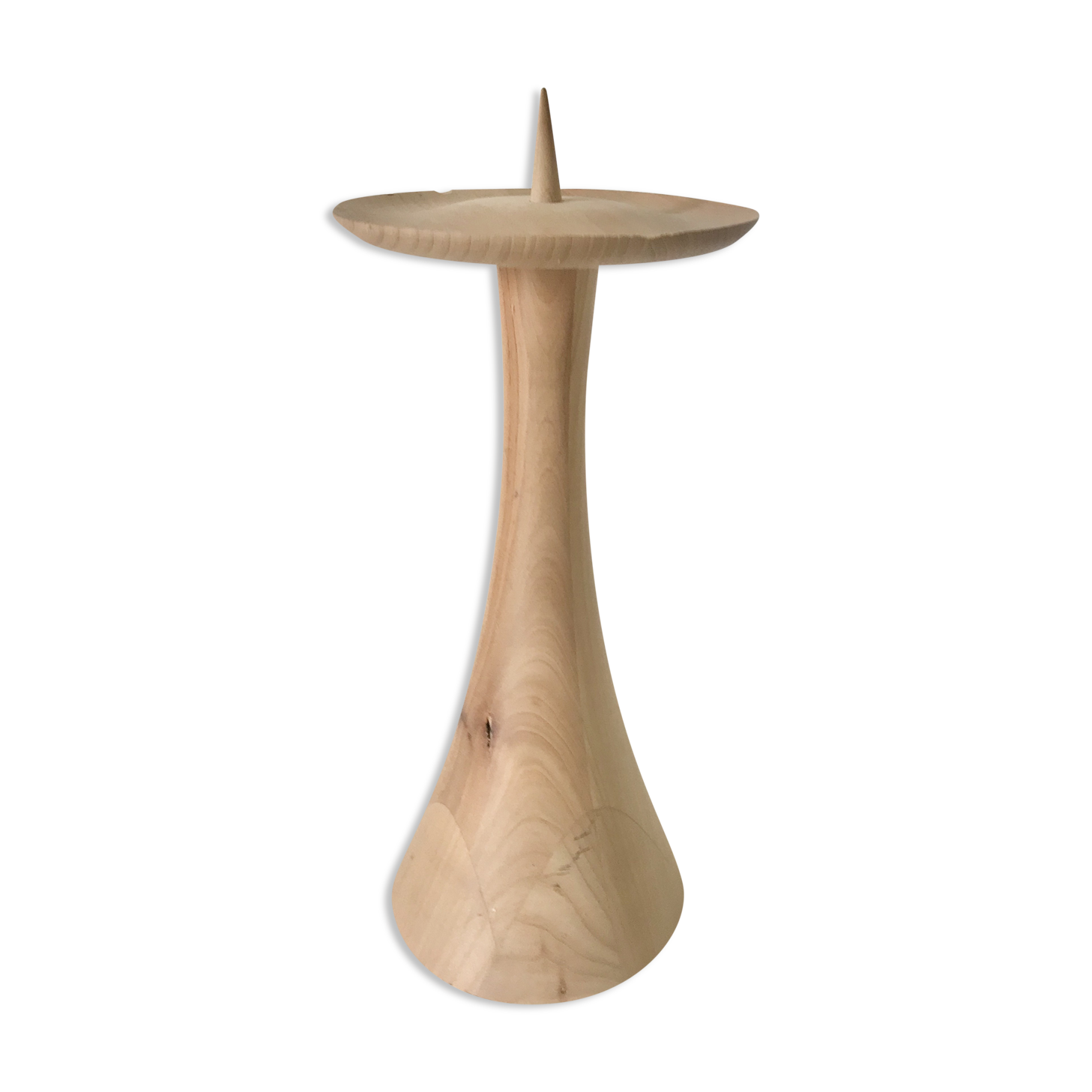 Large candlestick candlestick raw wood candlestick