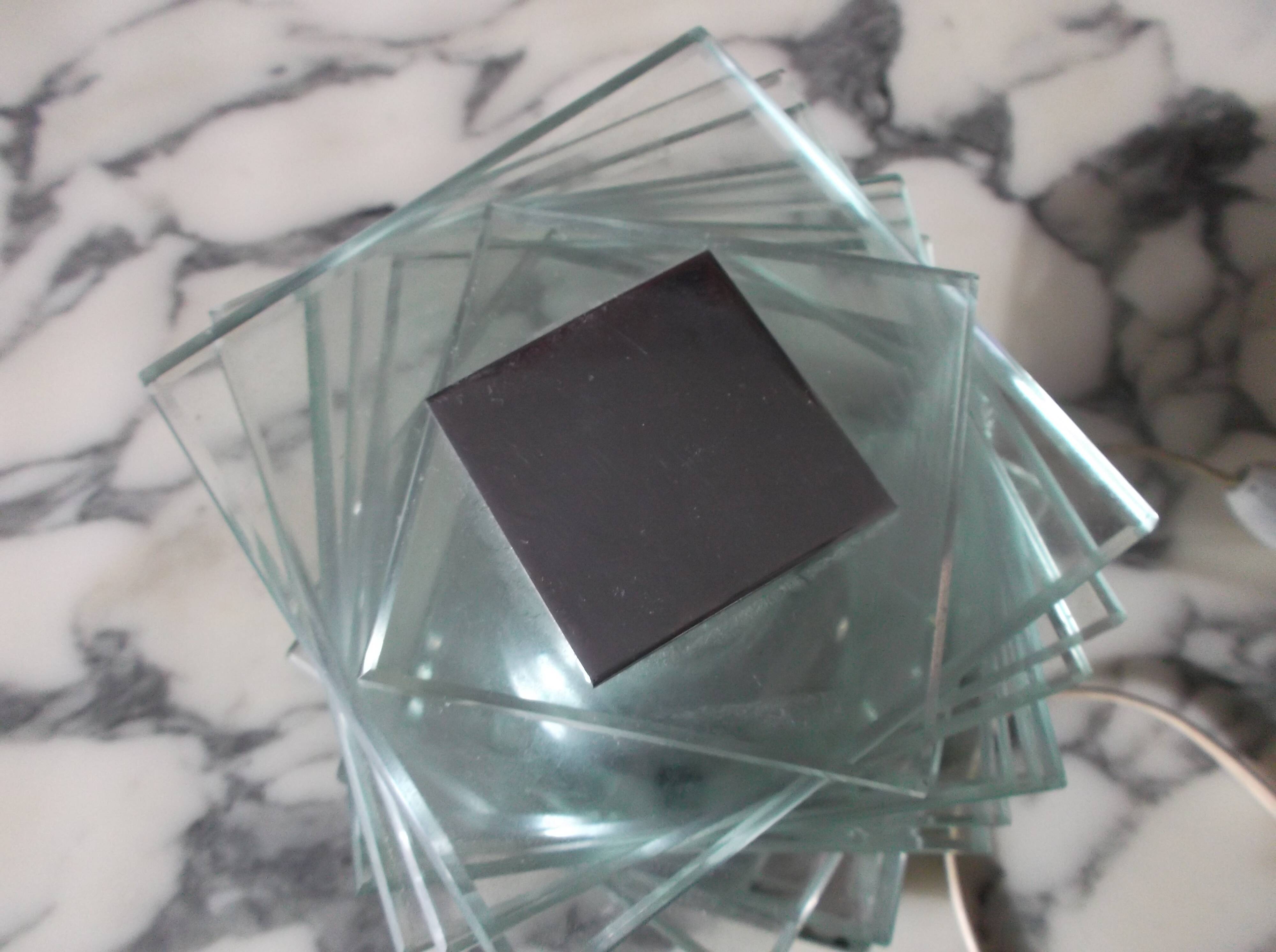 Art deco modernist Maison Desny table lamp