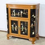 Asian Liquor Cabinet in Lacquered Wood, China – 1950