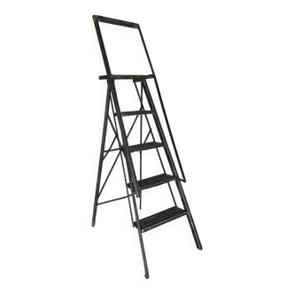 Industrial metal stepladder Manufrance 1930