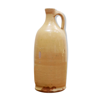 Vintage glazed terracotta bottle