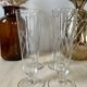Ensemble de 4 flutes coupes de champagne vintage