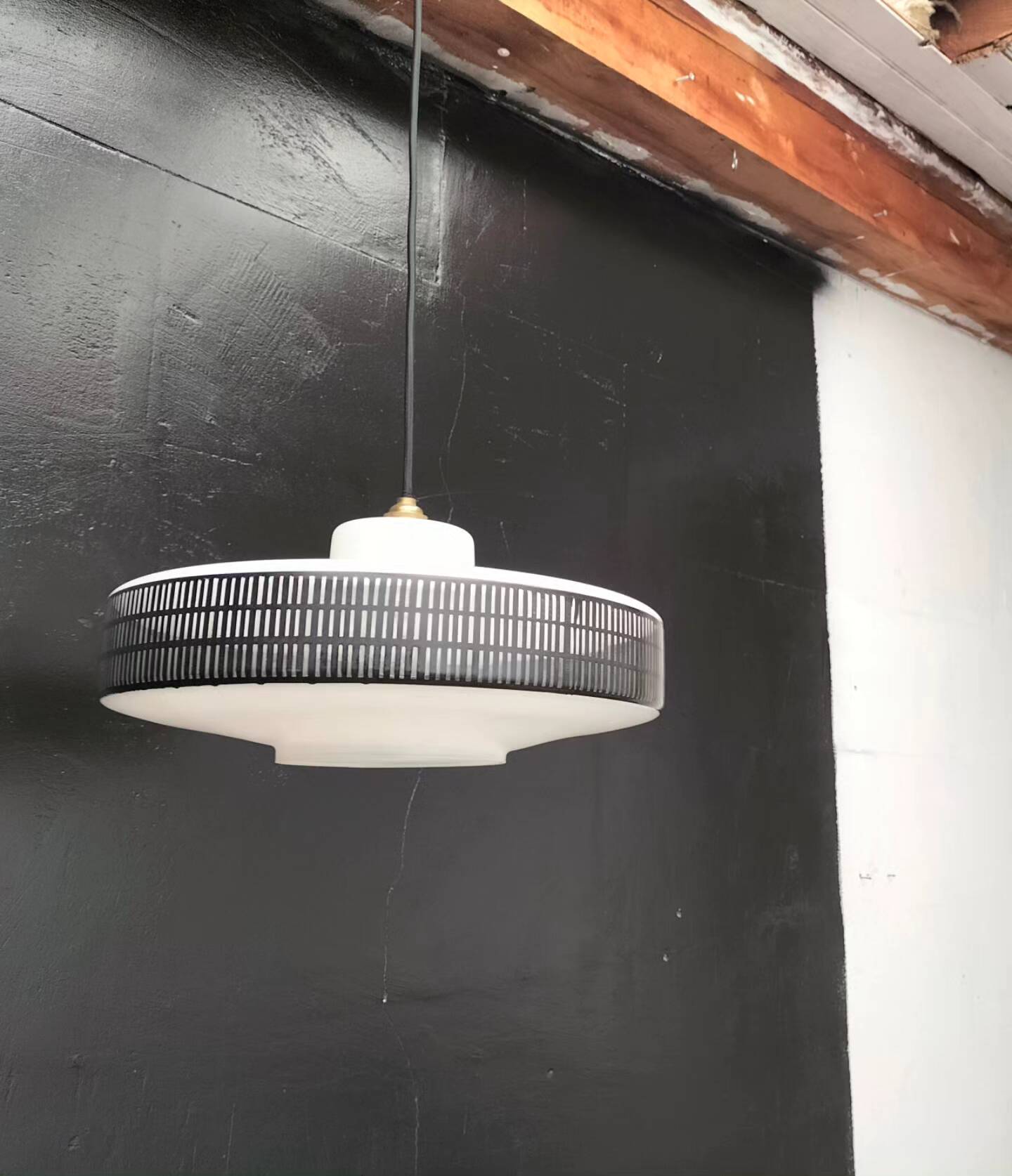 Vintage glass pendant light