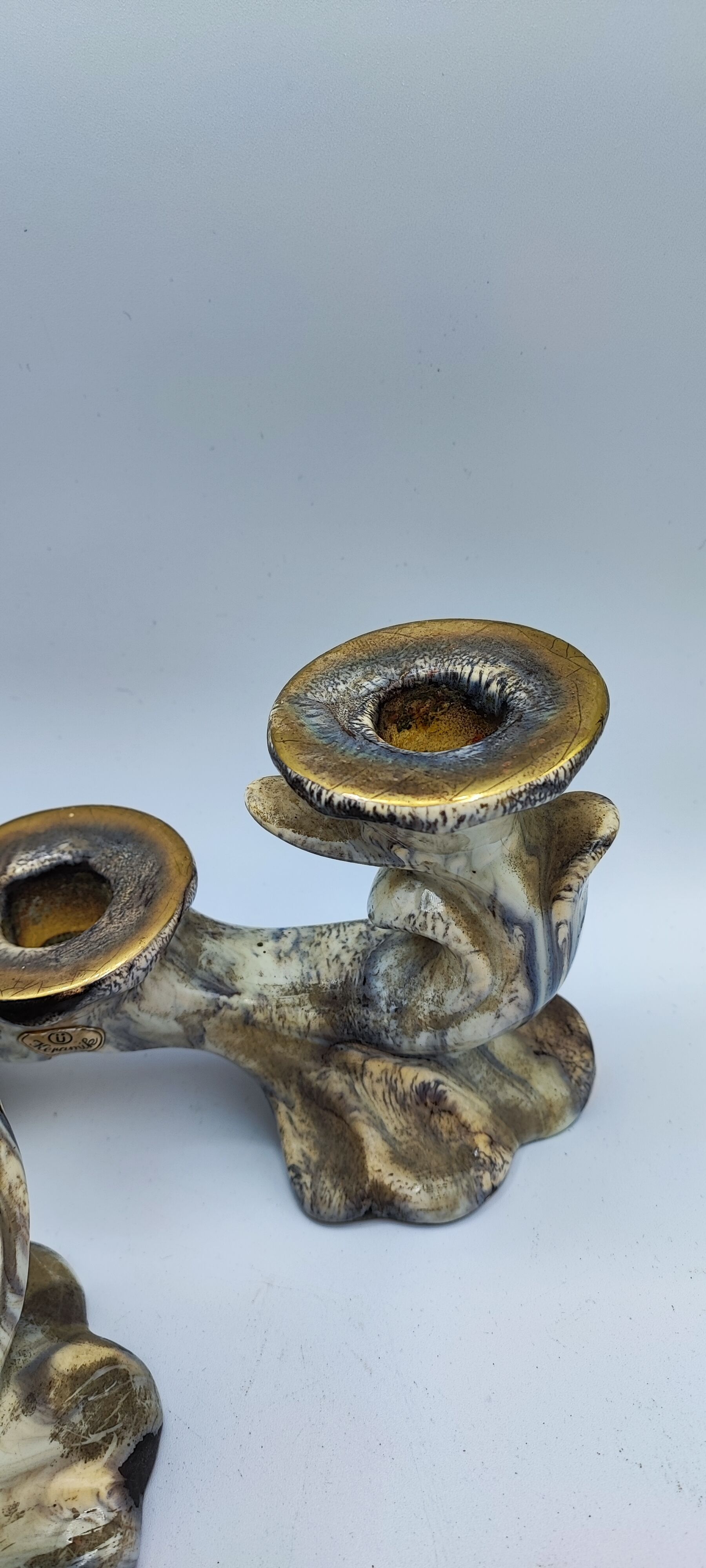 Pair of U Keramik candlesticks