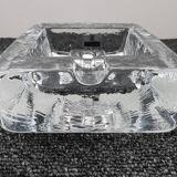 Vintage cigar ashtray glass paved