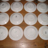 8-person St Amand tableware with Art Deco geometric patterns