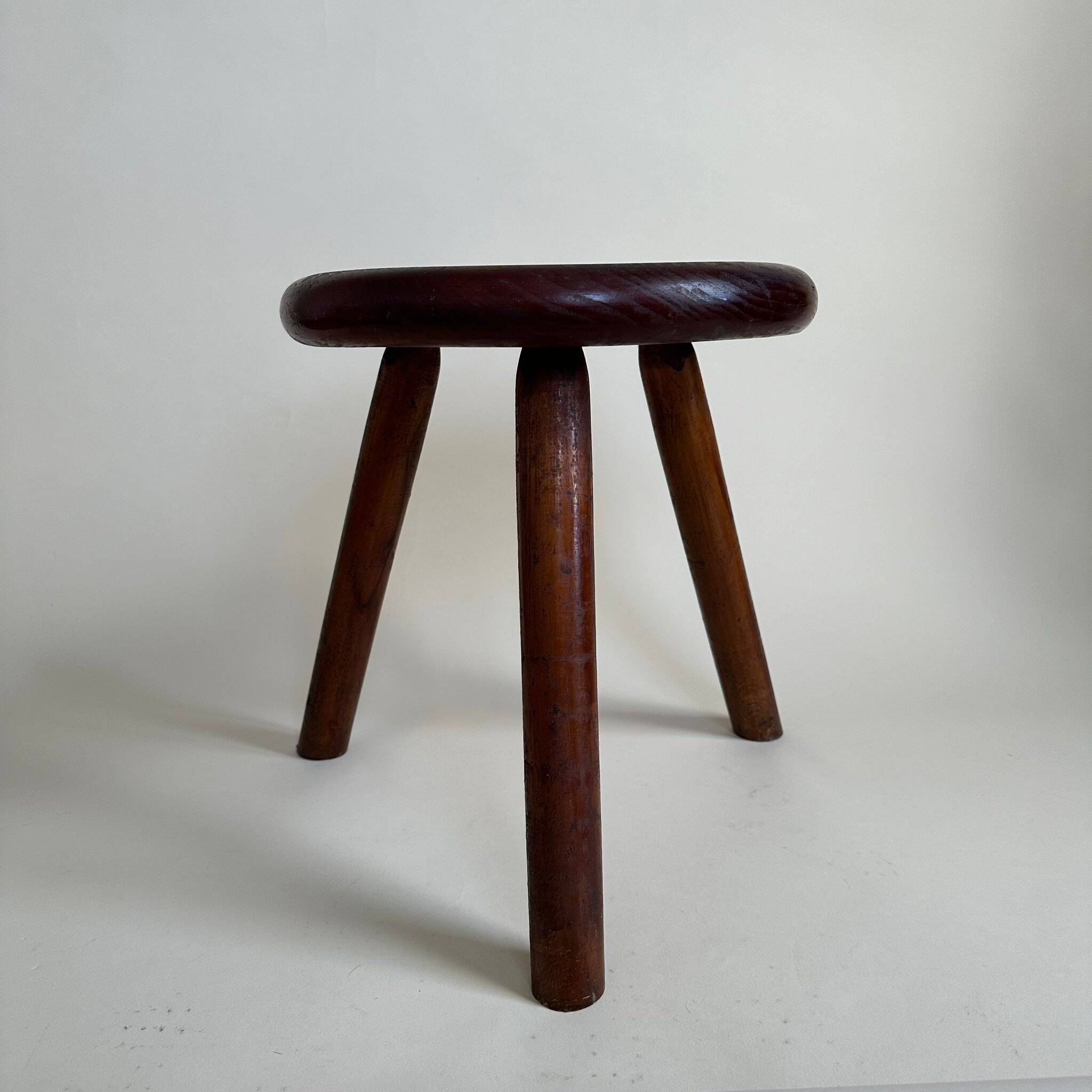 Wooden tripod stool