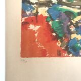 Aflred manessier, country joy, 1975. original signed lithograph