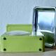 Stube - vintage green kitchen scale in enameled metal - force 10