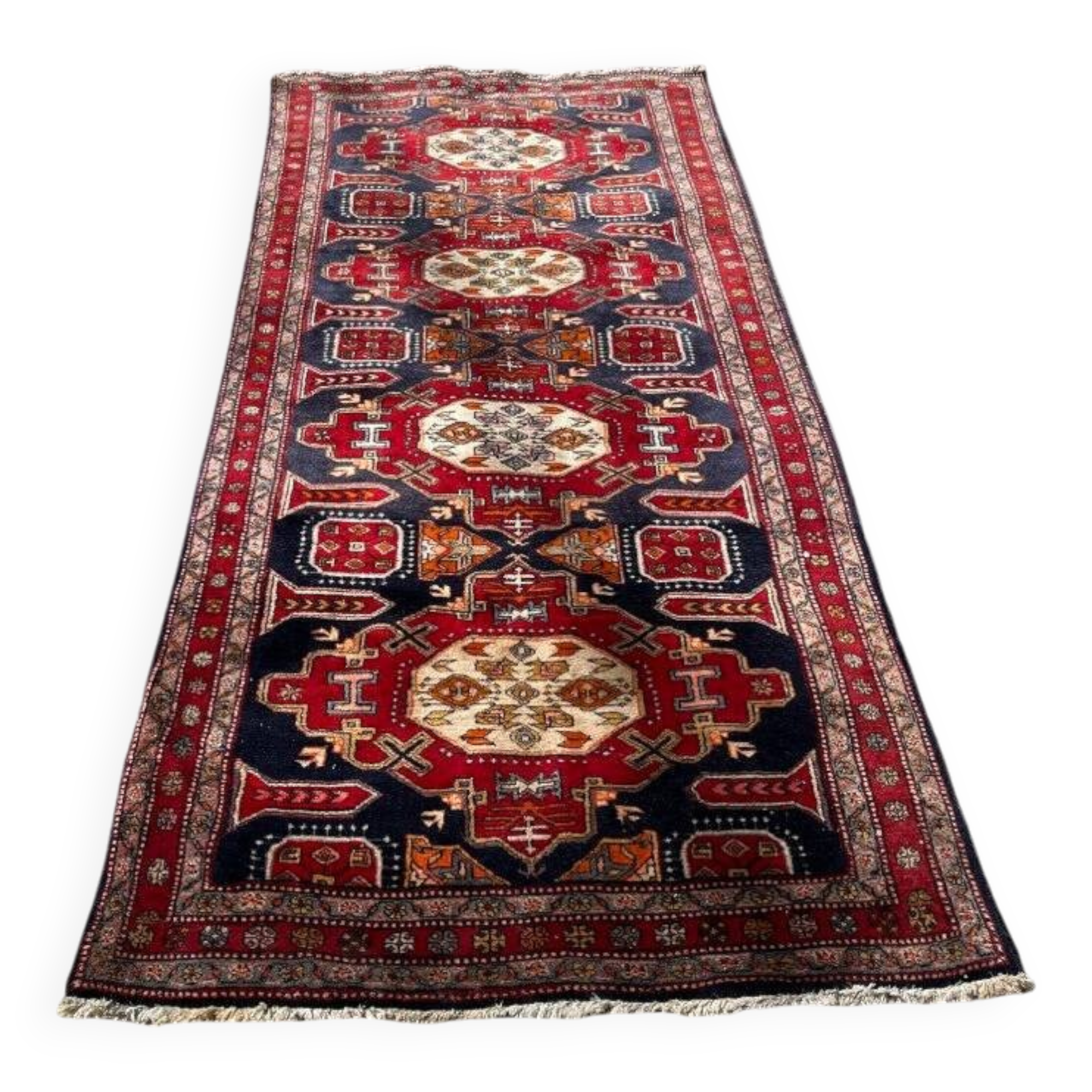 Long antique Persian carpet