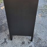 Chest of drawers of the 40s lacquered black 3 drawers