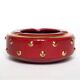 Ceramic and gold ashtray